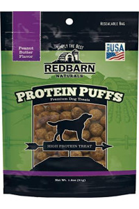 Redbarn Protein Puffs Dog Treat - Peanut Butter